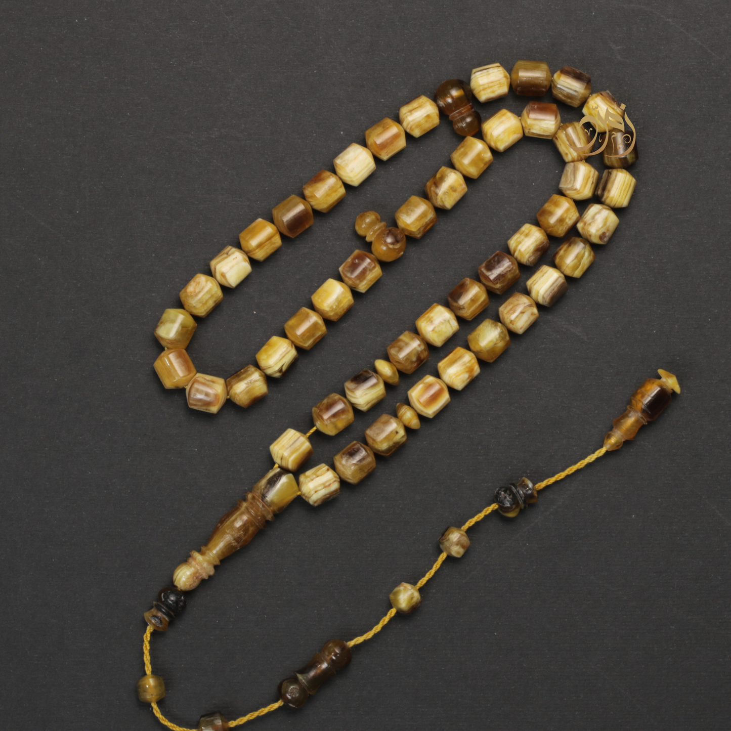 سبحة من ظهر سلحفاة برية (ترسة) 48 خرزة صندوقي