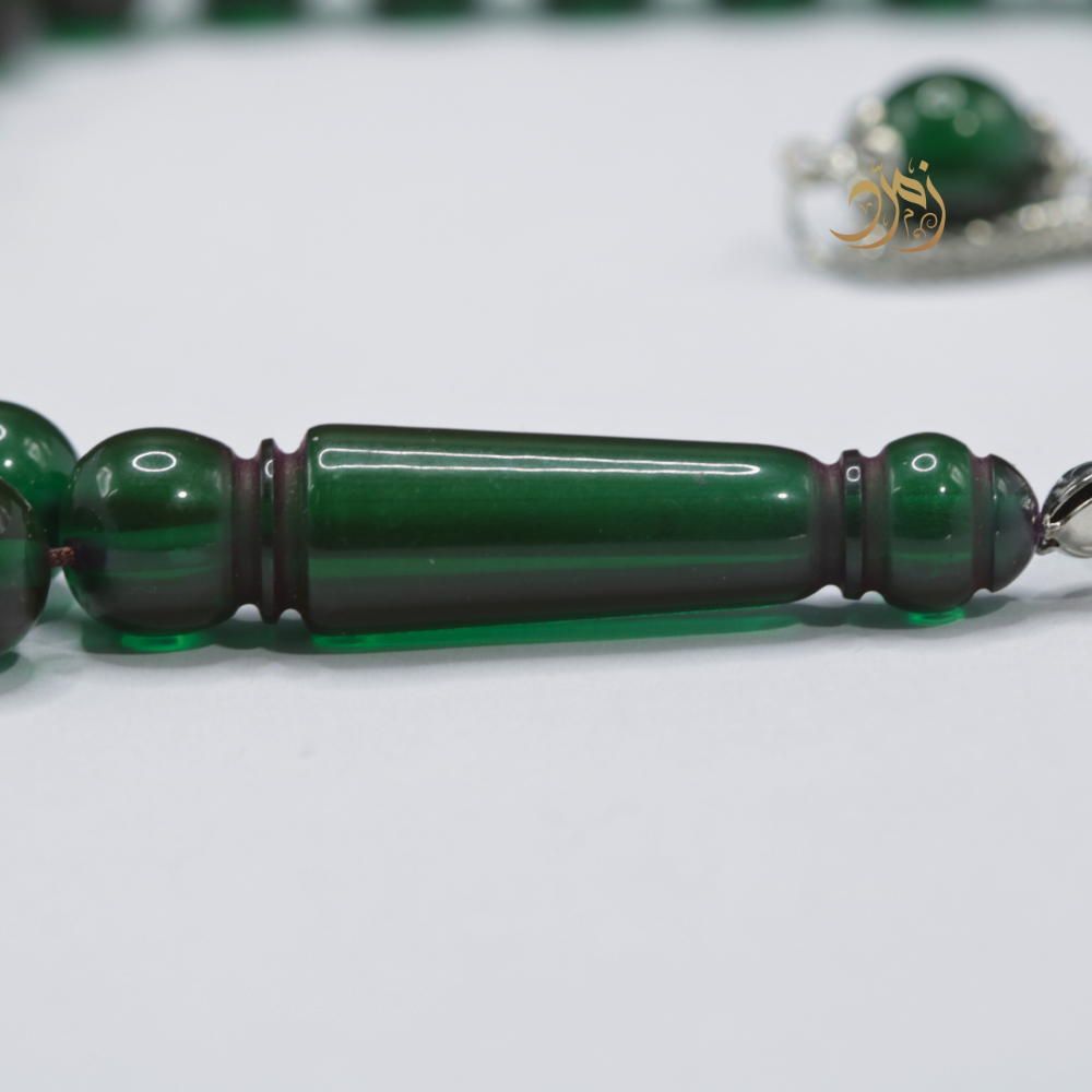 سبحة بكلايت اخضر حرباء 51 خرزة