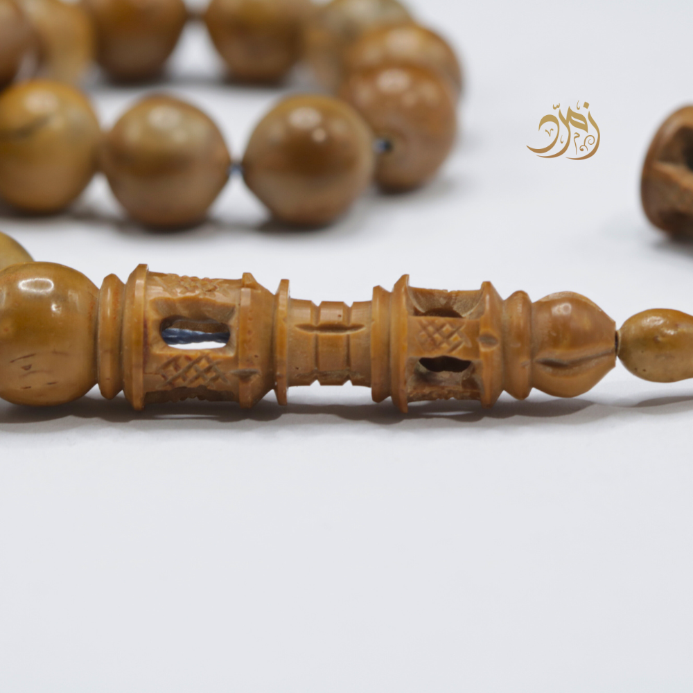 سبحة خشب كوك طبيعي 33 خرزة