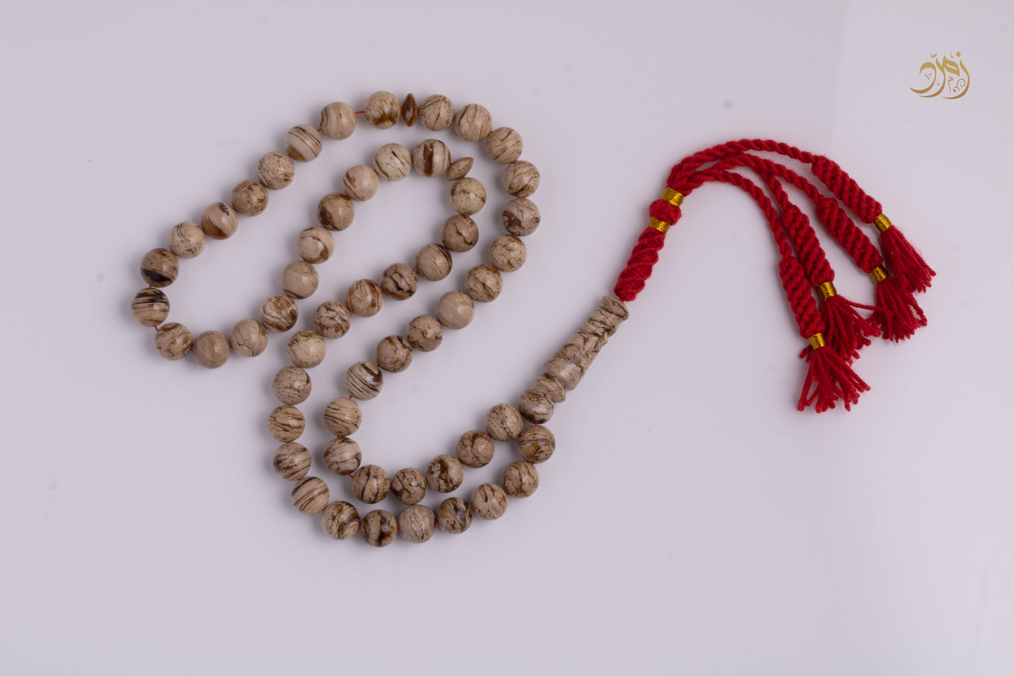 سبحة كهرمان سومطري طبيعي 55 خرزة دائري