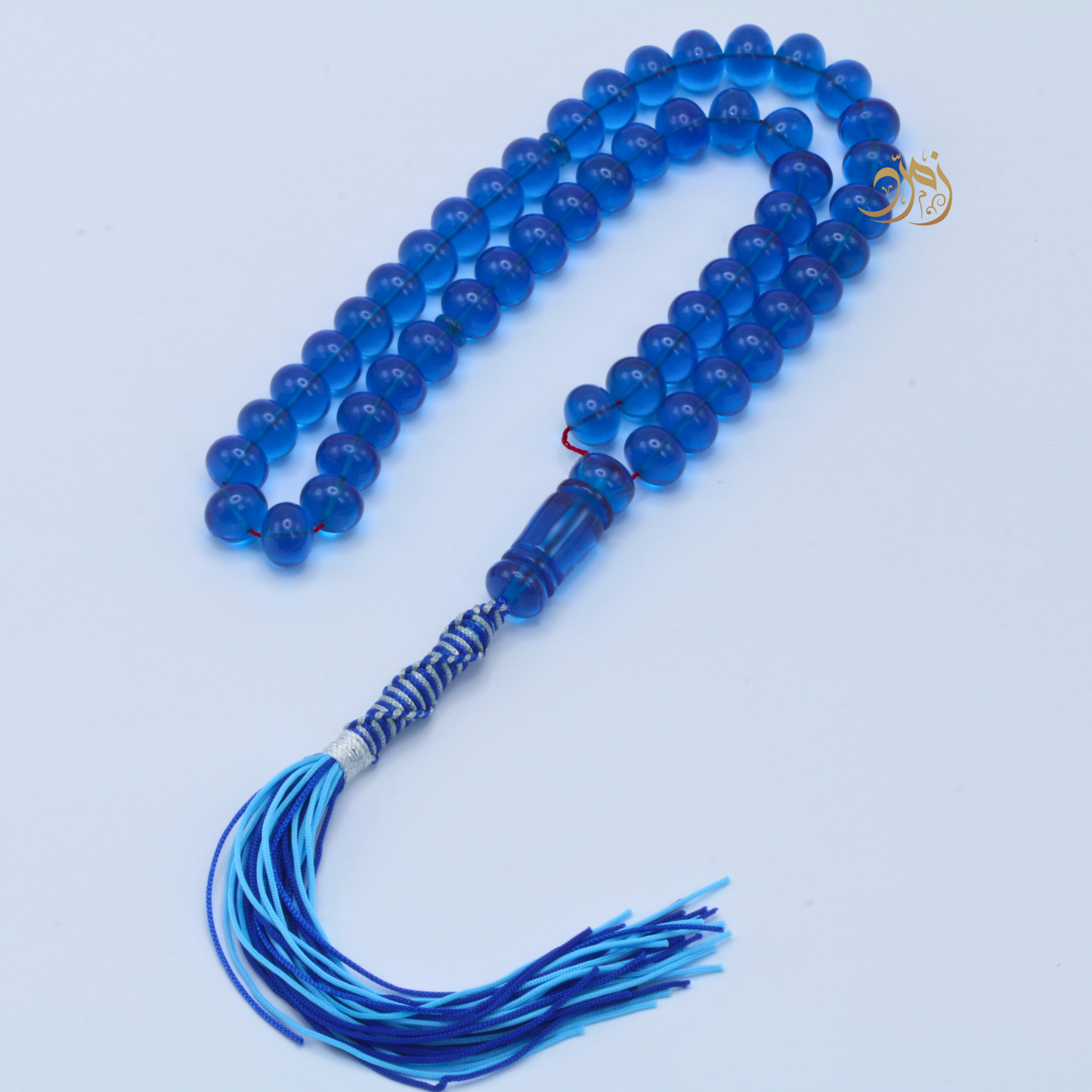 سبحة فاتوران أزرق – خراطة ورشة لبابيدي (51 خرزة)