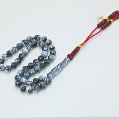 سبحة بكلايت ابيض و اسود 45 خرزة