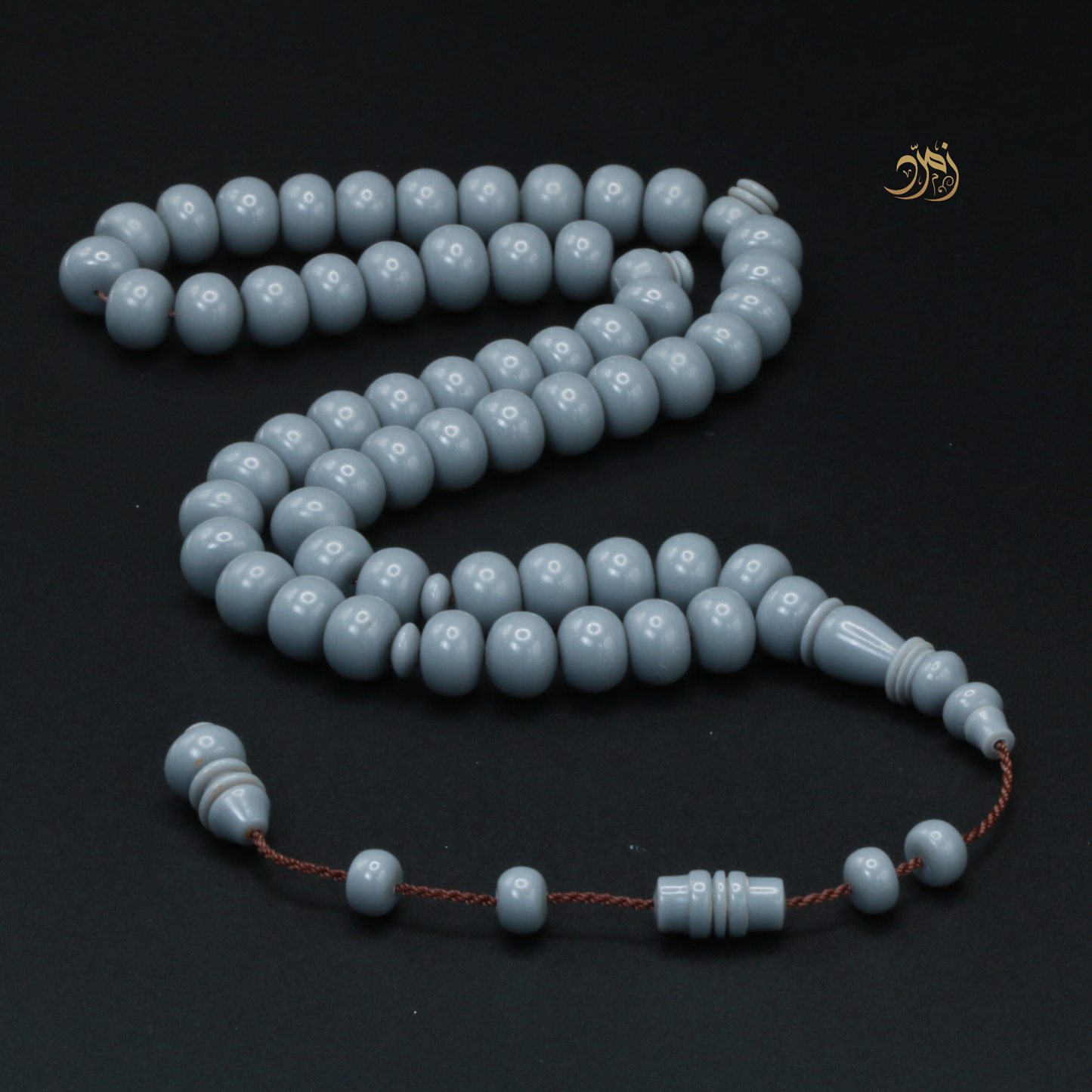 سبحة بولنج إسمنتي – 57 خرزة – خامة ثقيلة بتصميم ذروي فاخر