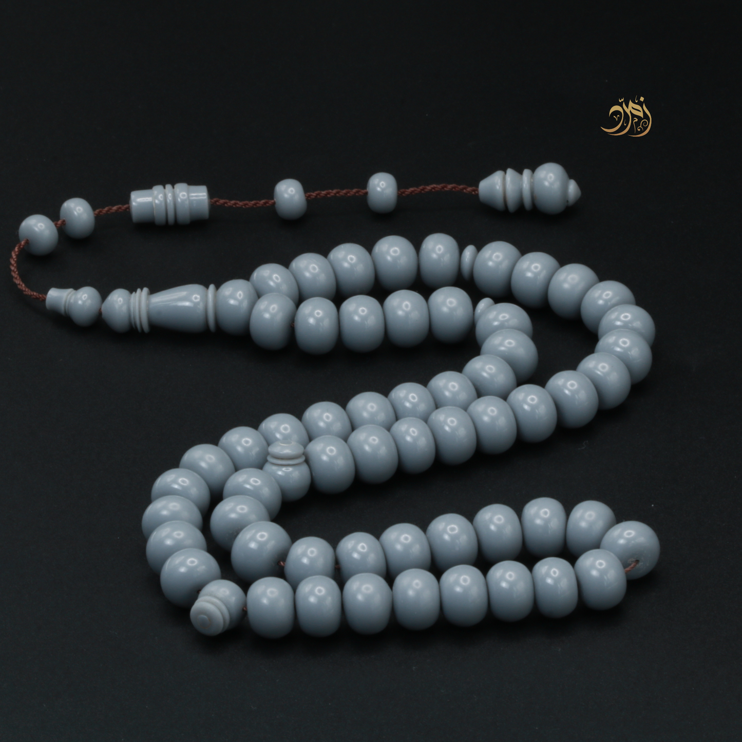 سبحة بولنج إسمنتي – 57 خرزة – خامة ثقيلة بتصميم ذروي فاخر