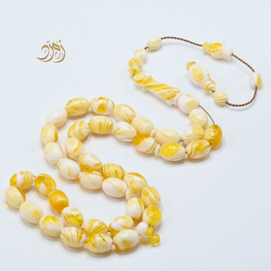 سبحة مستكة (قشطة و عسل ) 39 خرزة