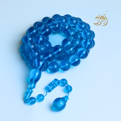 سبحة زعفراني تركواز – 51 خرزة