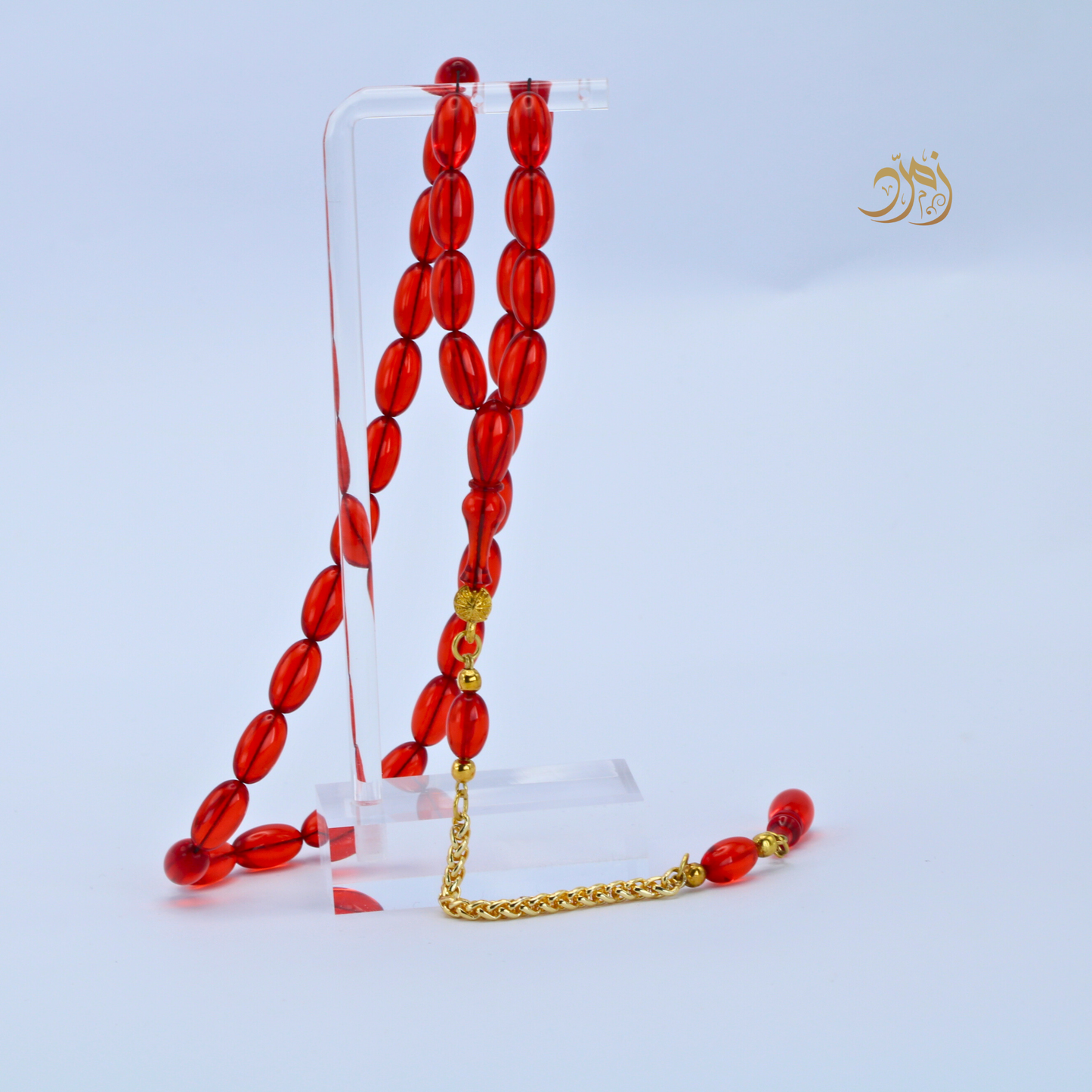 سبحة فاتوران أحمر – خراطة بوراك اوزاجيك (33 خرزة)