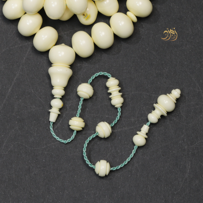 سبحة دومنة صب قديم 57 خرزة ذروي (شاهد + كبوس + كسار من الخامه )