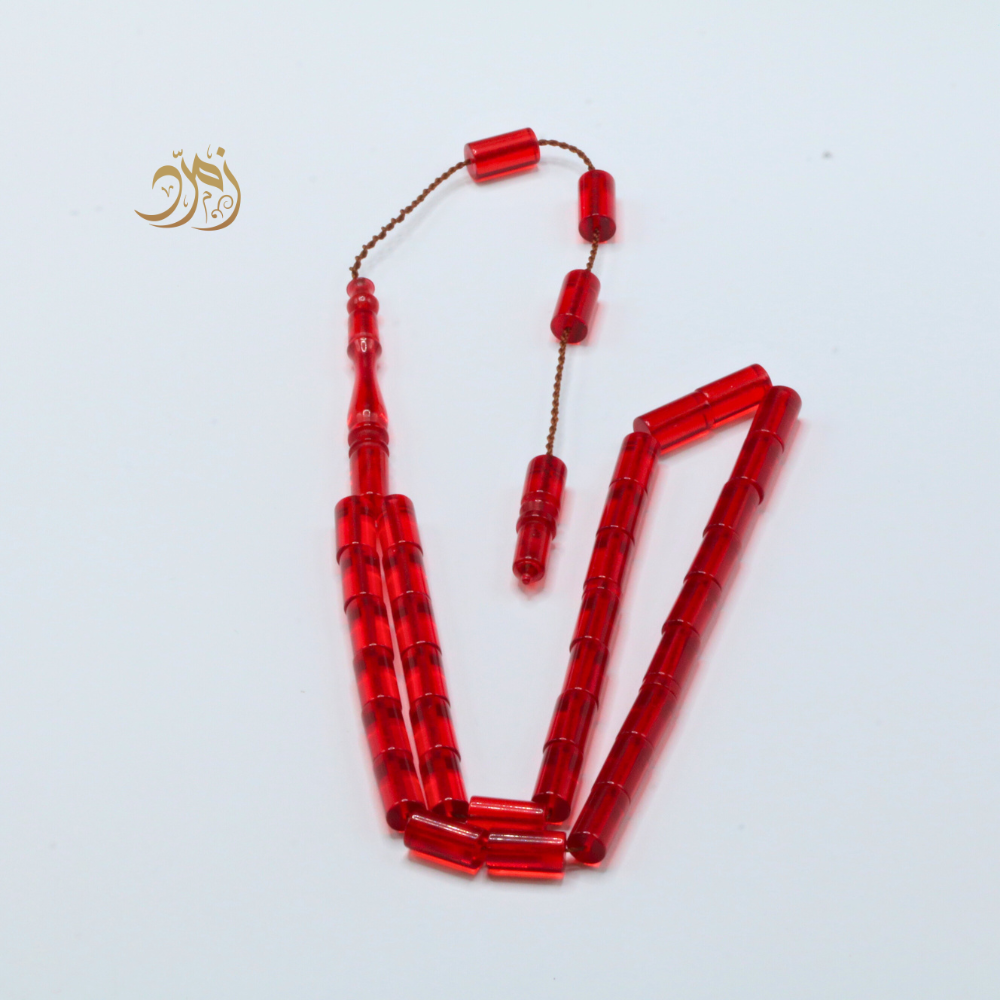 سبحة كاست احمر 33 خرزة