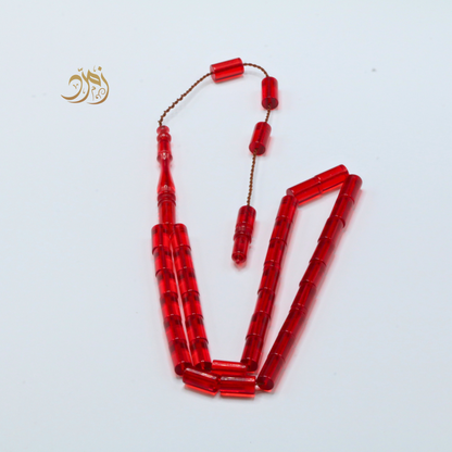 سبحة كاست احمر 33 خرزة