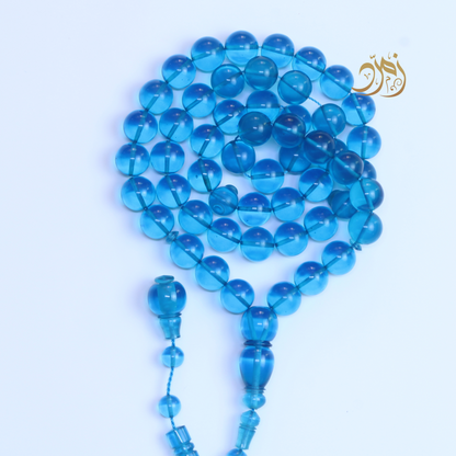 سبحة زعفراني تركواز – 51 خرزة
