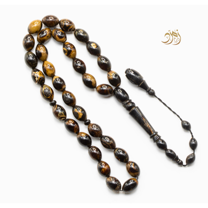 سبحة يسر طبيعي من البحر الأحمر – 33 خرزة زينوني