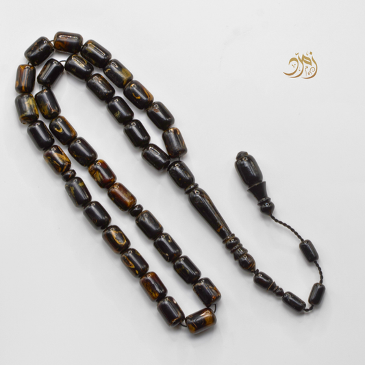 سبحة يسر طبيعي من البحر الأحمر – 33 خرزة برميلي