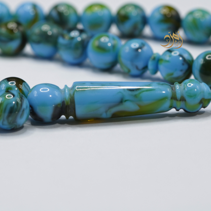 سبحة بكلايت ازرق 45 خرزة