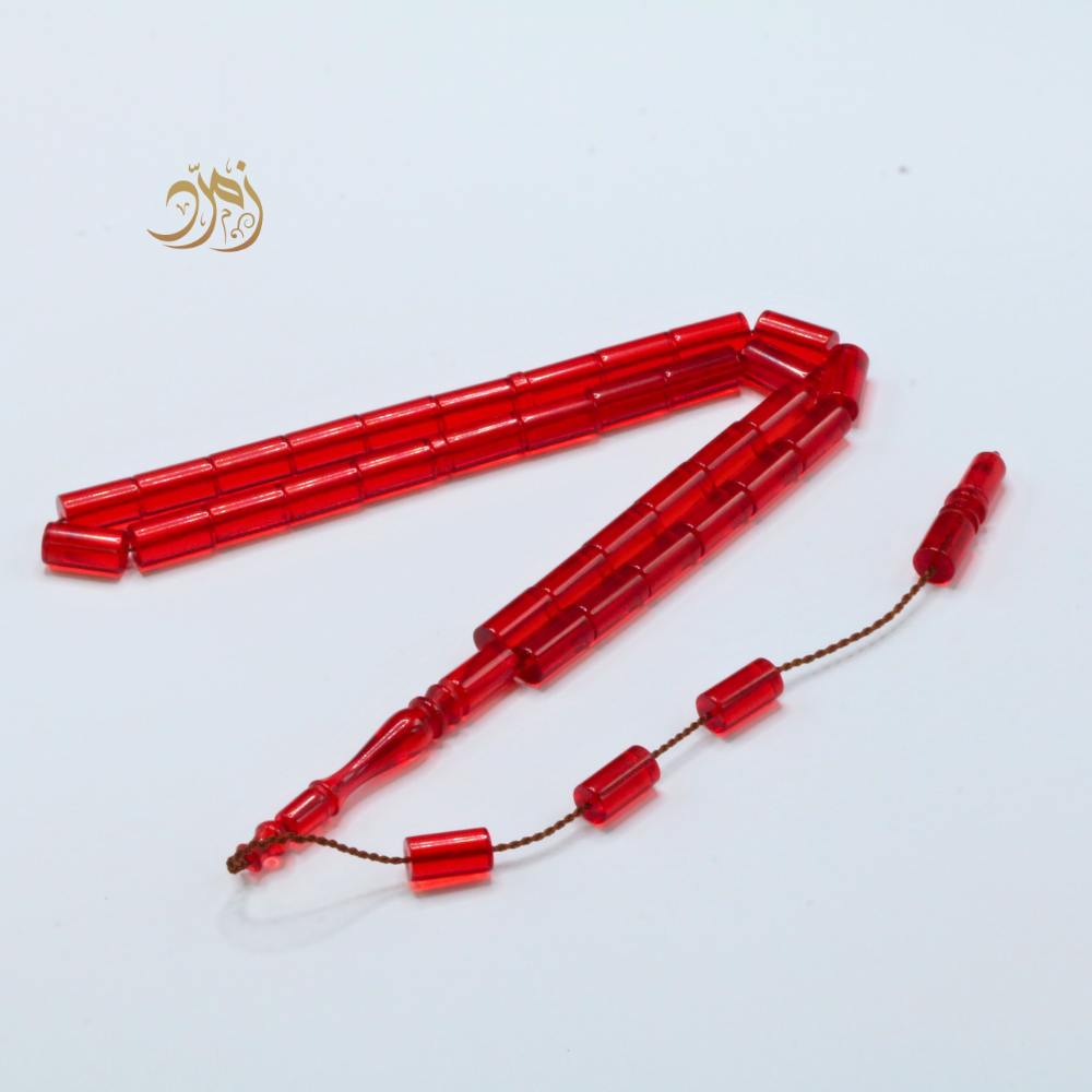 سبحة كاست احمر 33 خرزة