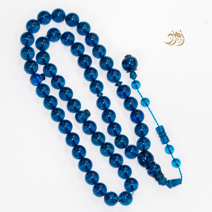 سبحة زعفراني أزرق غامق– 51 خرزة