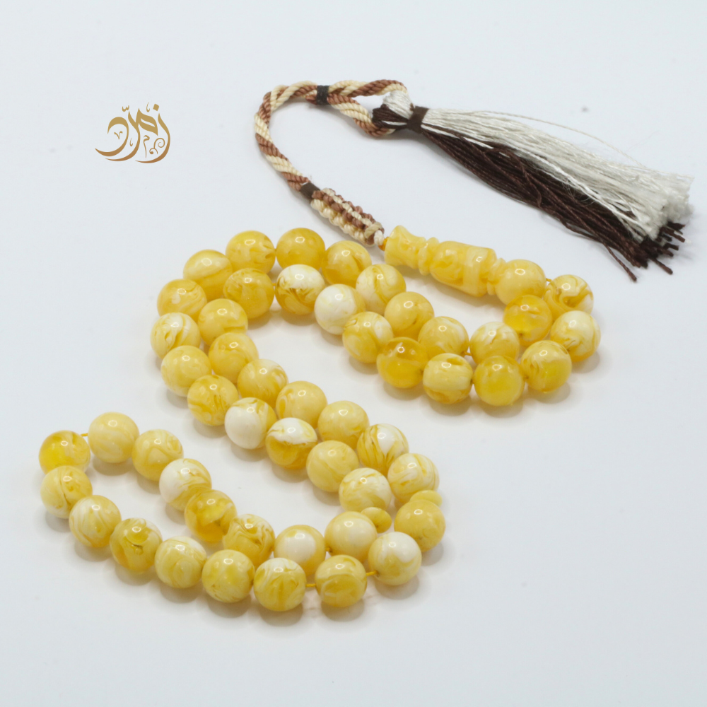 سبحة مستكة (قشطه وعسل ) 39 خرزة