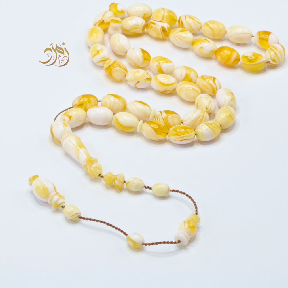 سبحة مستكة (قشطة و عسل ) 39 خرزة