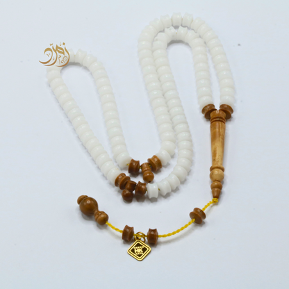 سبحة قلاليث ناعمة 99 خرزة مع خشب كوك