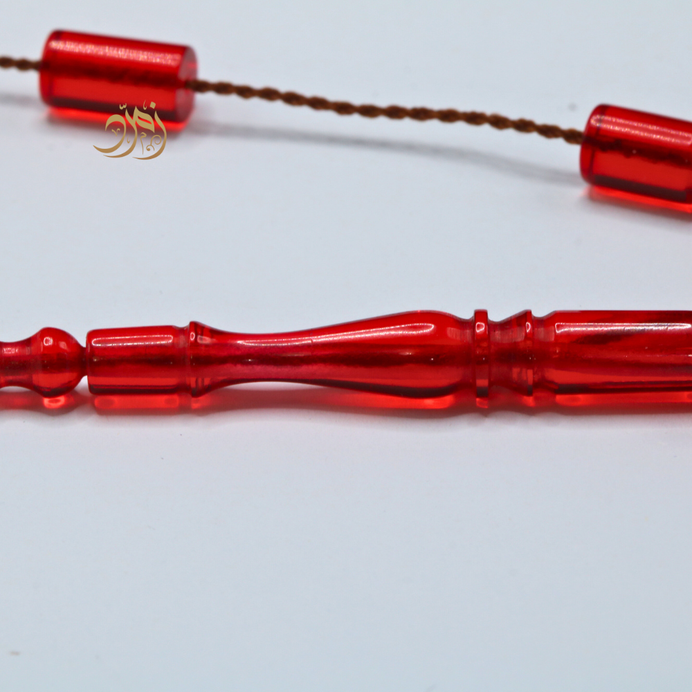 سبحة كاست احمر 33 خرزة
