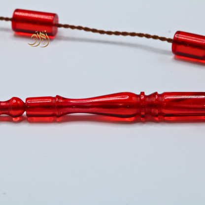 سبحة كاست احمر 33 خرزة