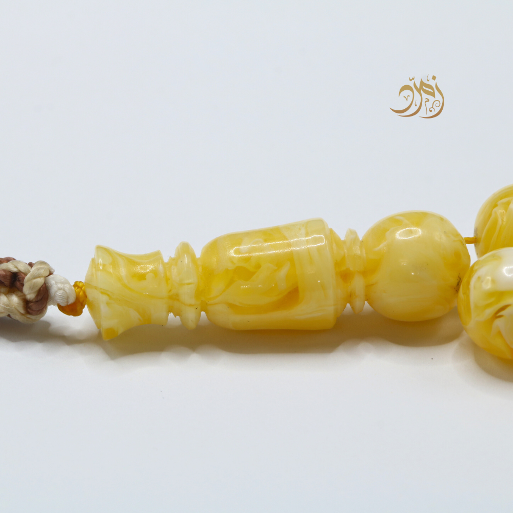 سبحة مستكة (قشطه وعسل ) 39 خرزة