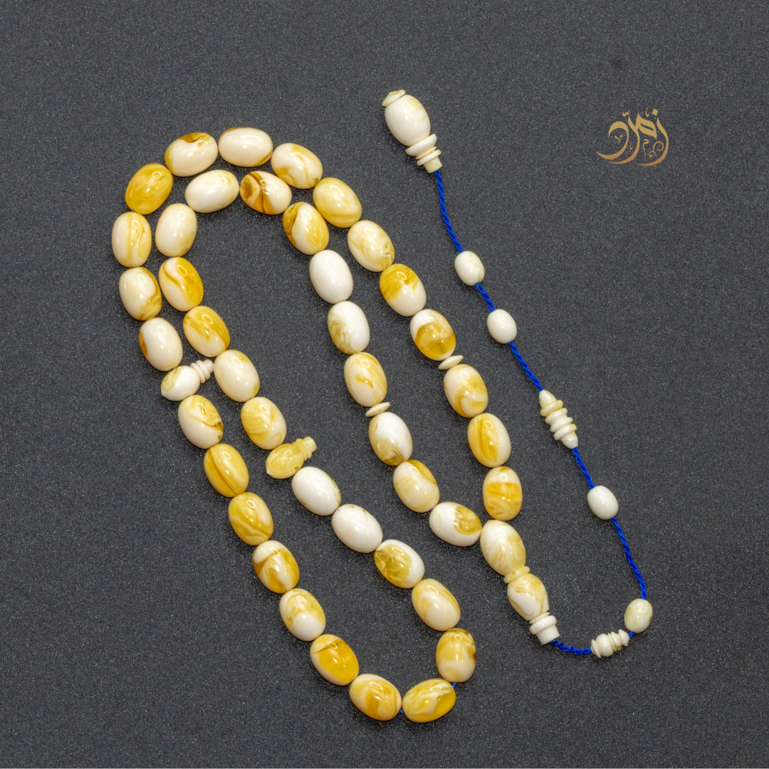 سبحة مستكة بيض حمام– 41 خرزة