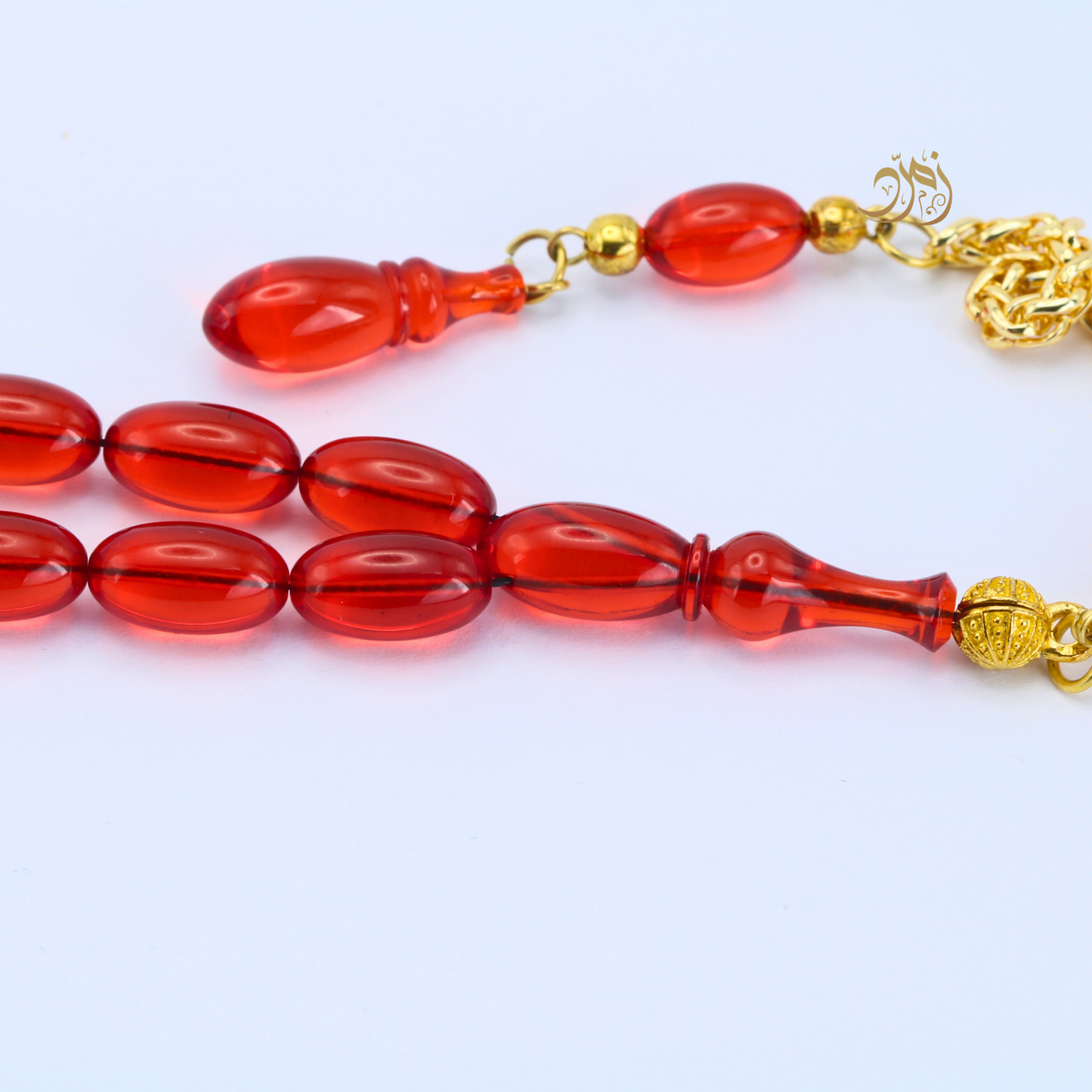 سبحة فاتوران أحمر – خراطة بوراك اوزاجيك (33 خرزة)