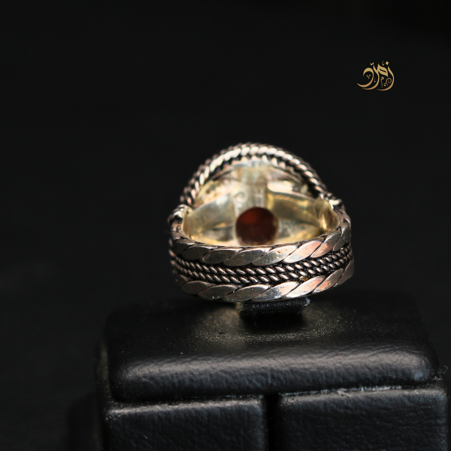 خاتم ملكي عقيق يماني طبيعي – صياغة الوليف