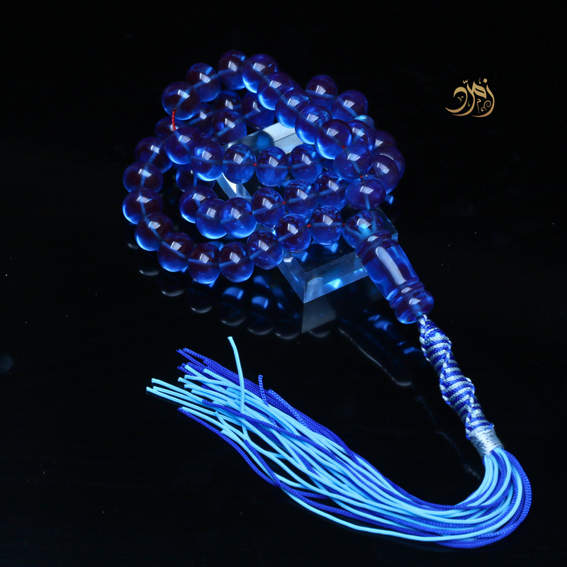 سبحة فاتوران أزرق – خراطة ورشة لبابيدي (51 خرزة)