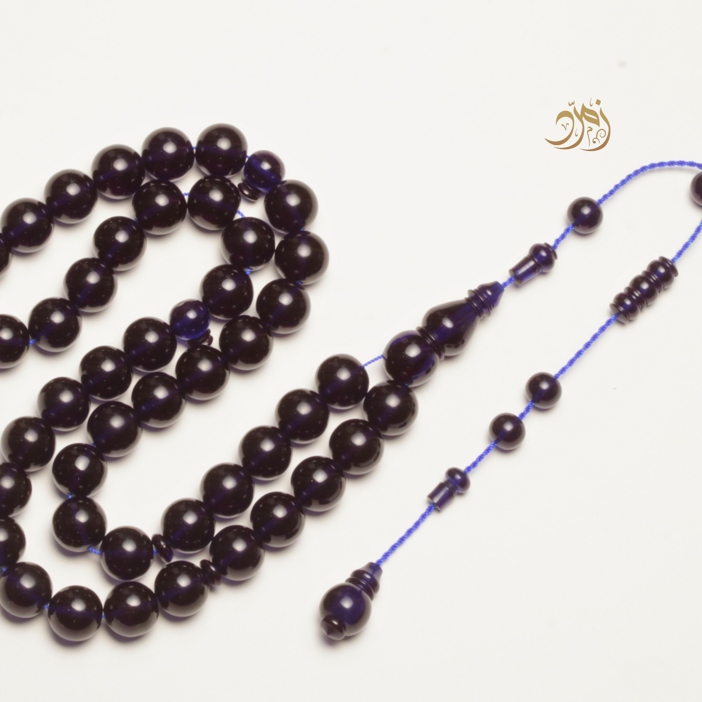 سبحة فاتوران صب جديد كحلي داكن – 45 خرزة دائري | شاهد سبير