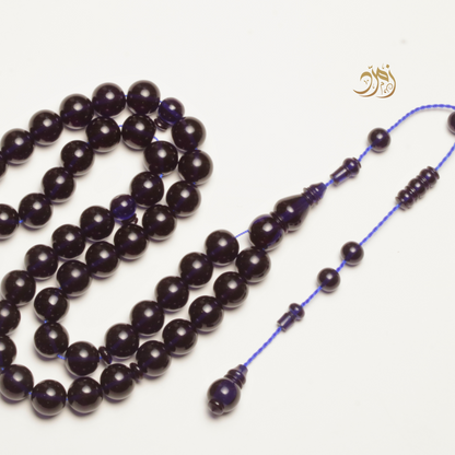 سبحة فاتوران صب جديد كحلي داكن – 45 خرزة دائري | شاهد سبير