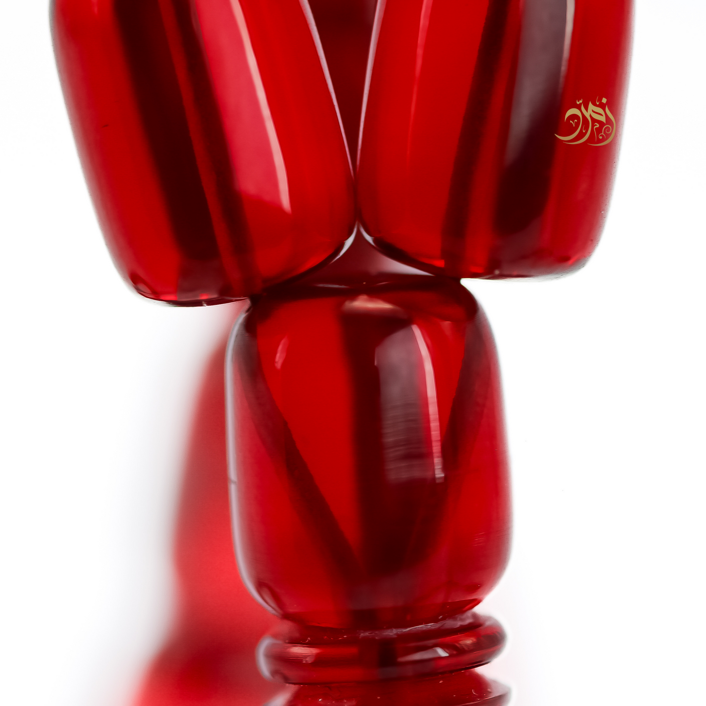 سبحة فاتوران أحمر – خام ناصر فيدان وخراطة الأسطة حسين زايد (45 خرزة)