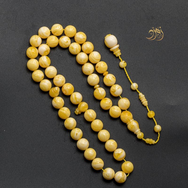 سبحة مستكة دائري (غامق) – 45 خرزة