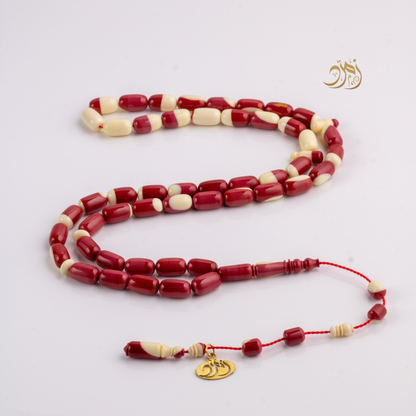 سبحة بلياردو ألماني صب قديم 49 خرزة صنوبري