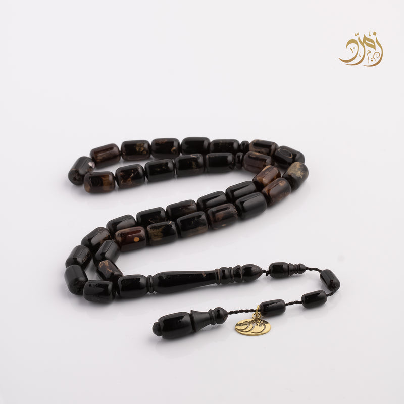 سبحة يسر طبيعي من البحر الأحمر – 33 خرزة برميلي