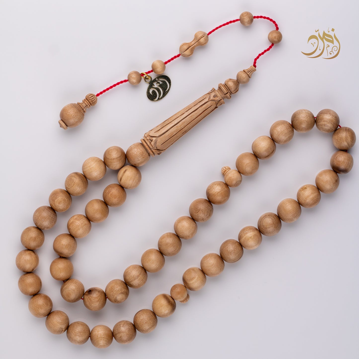 سبحة خشب الزيتون الطبيعي 47 خرزة دائري