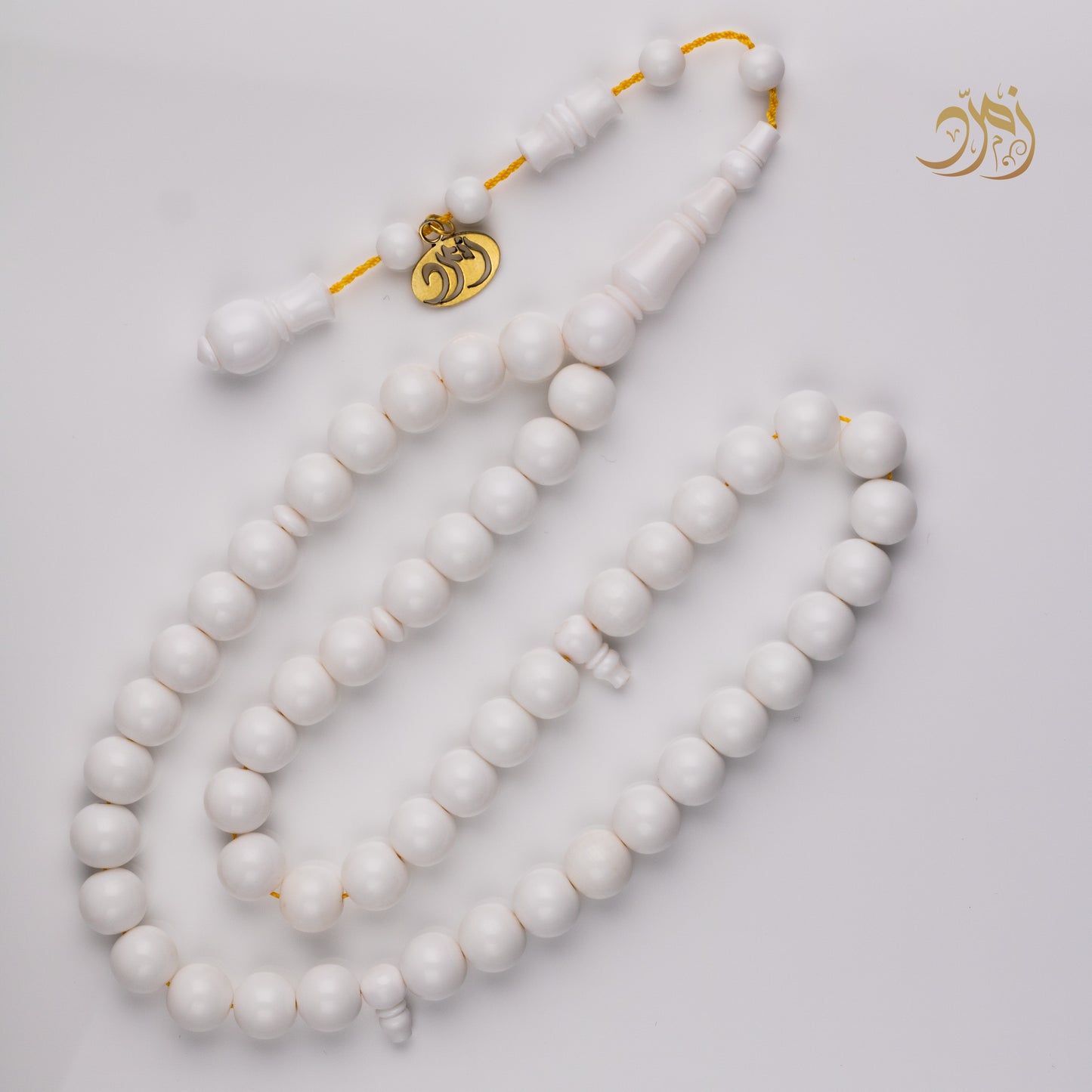 سبحة بلياردو ابيض من كرة  – 49 خرزة