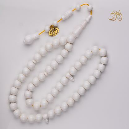 سبحة بلياردو ابيض من كرة  – 49 خرزة