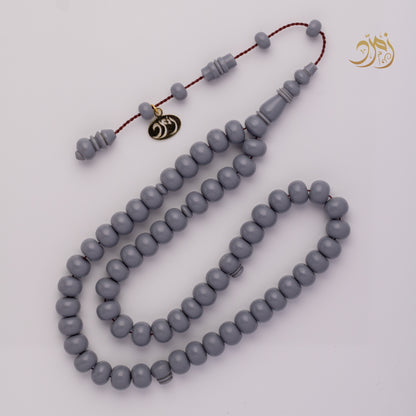 سبحة بولنج إسمنتي – 57 خرزة – خامة ثقيلة بتصميم ذروي فاخر