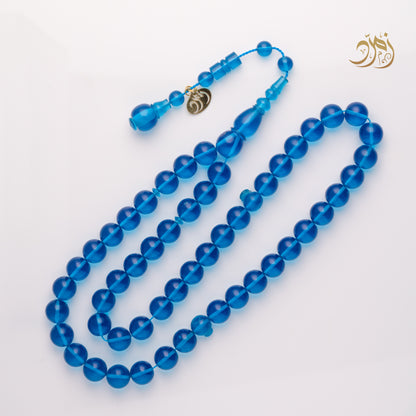 سبحة زعفراني تركواز – 51 خرزة