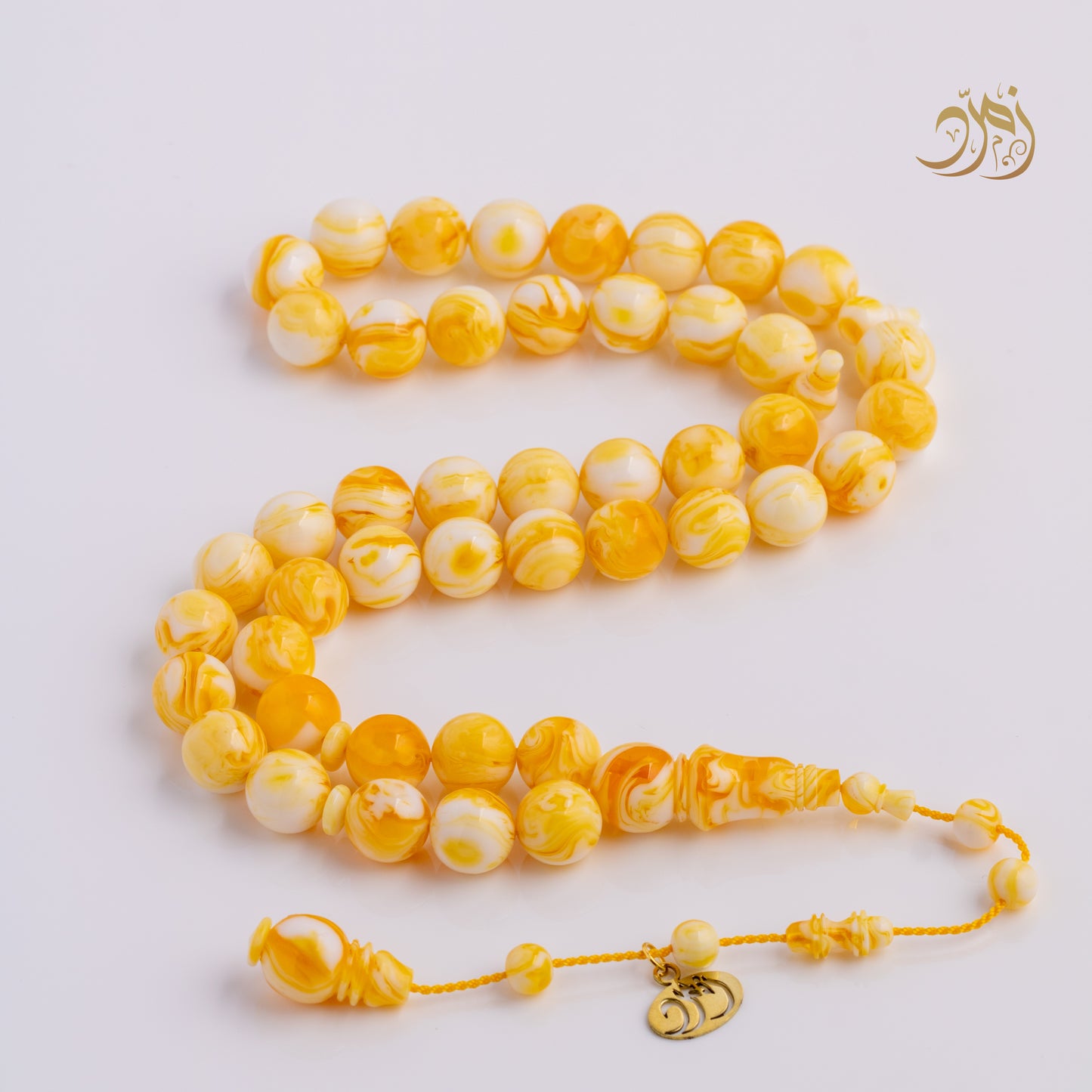 سبحة مستكة دائري (غامق) – 45 خرزة