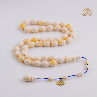 سبحة مستكة بيض حمام– 41 خرزة