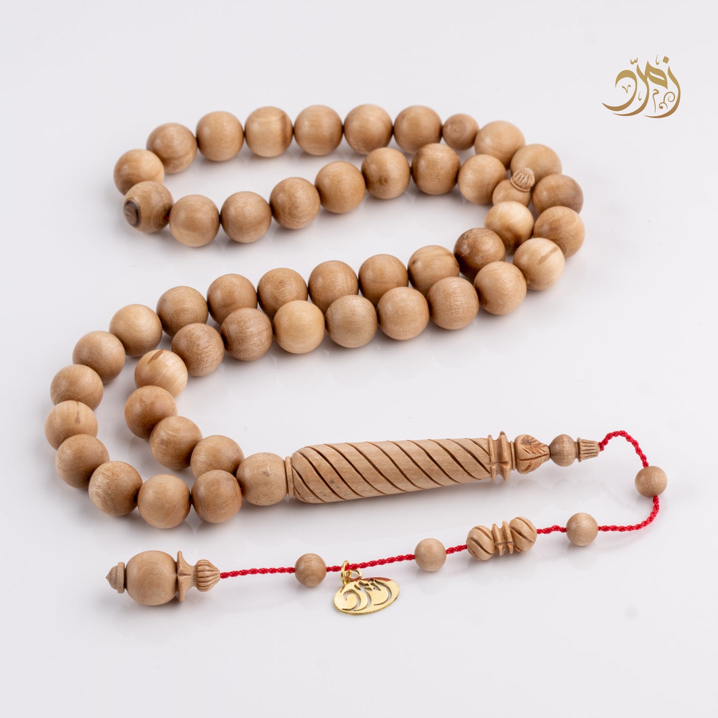 سبحة خشب الزيتون الطبيعي 47 خرزة دائري