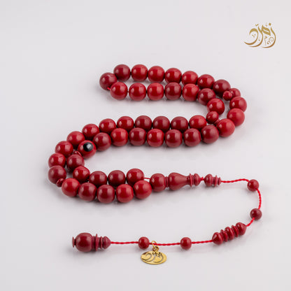 سبحة طابة بلياردو جديد  خمري – 47 خرزة دائري