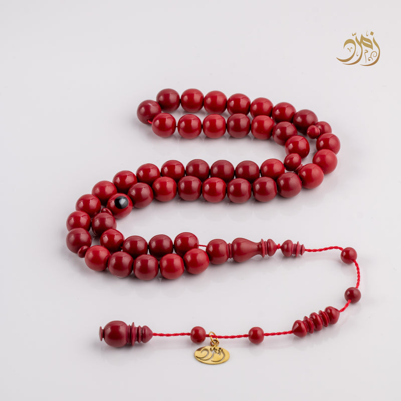 سبحة طابة بلياردو جديد  خمري – 47 خرزة دائري