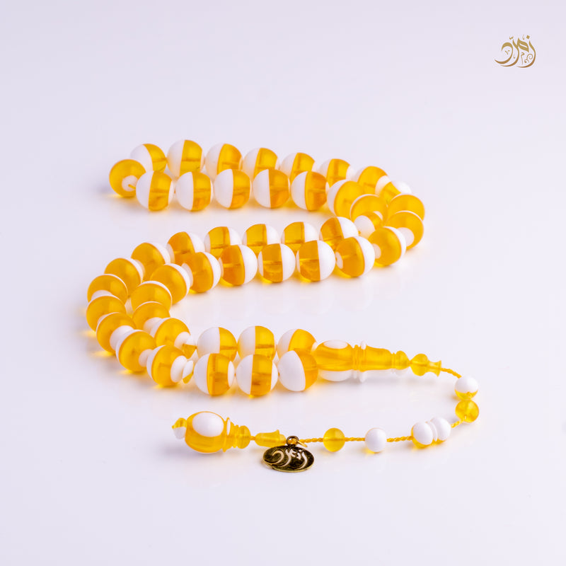 سبحة مستكة منوصف 45 خرزة دائري