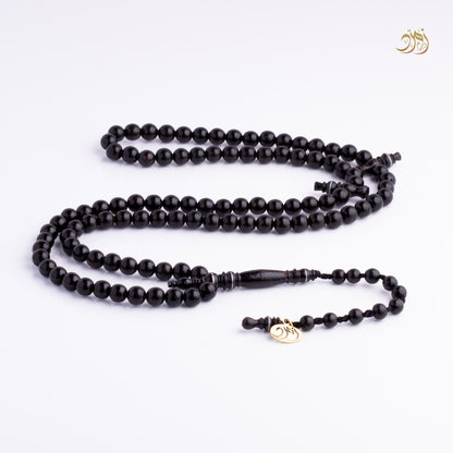 سبحة يسر (مرجان أسود) طبيعي 99 خرزة دائري