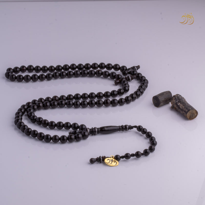 سبحة يسر (مرجان أسود) طبيعي 99 خرزة دائري