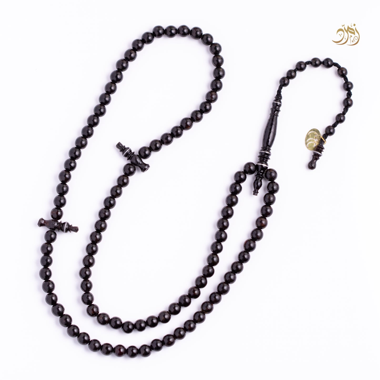 سبحة يسر (مرجان أسود) طبيعي 99 خرزة دائري